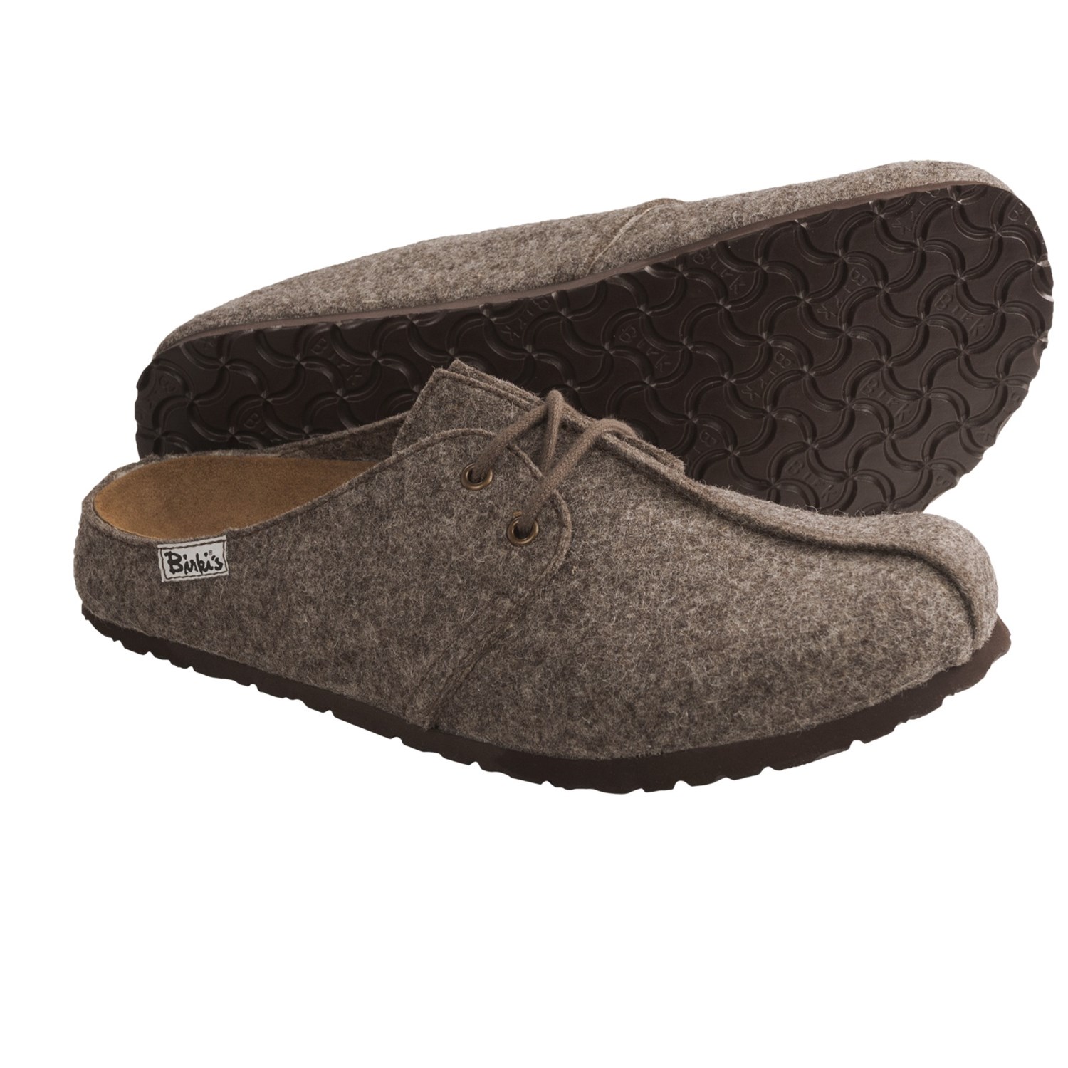 felt birkenstock clogs